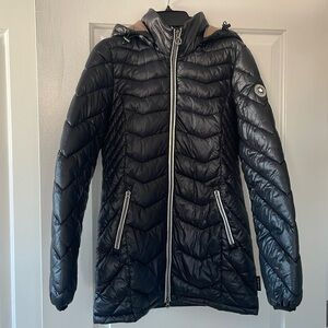 NOIZE packable puffer coat black XS